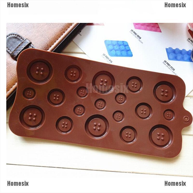 1 Khuôn Silicone Làm Bánh Hình Nút Áo