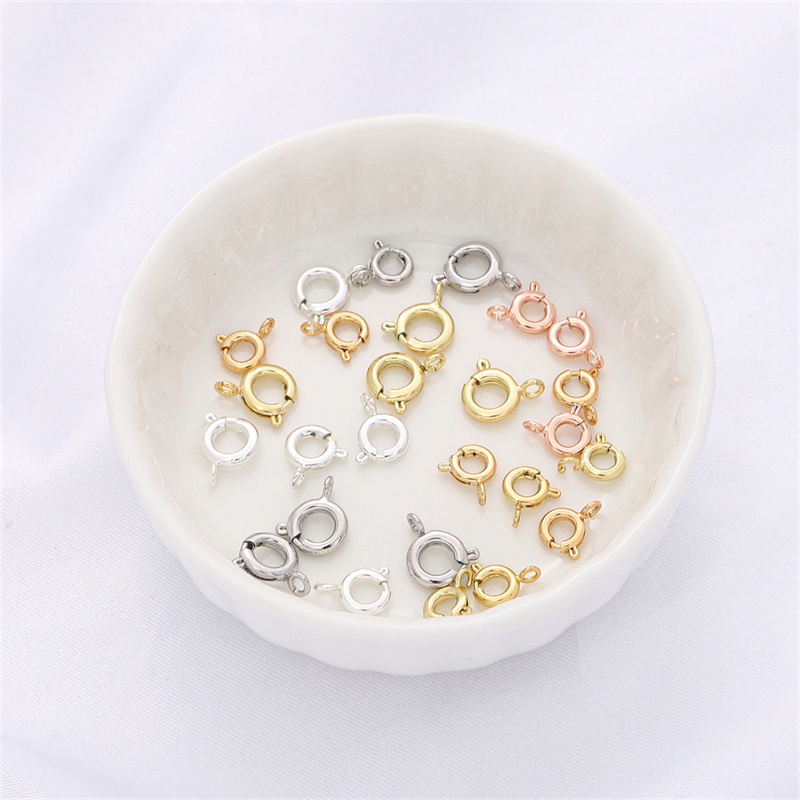 Khóa lò xo BEADIA mạ đồng cao cấp dùng tự làm trang sức thủ công