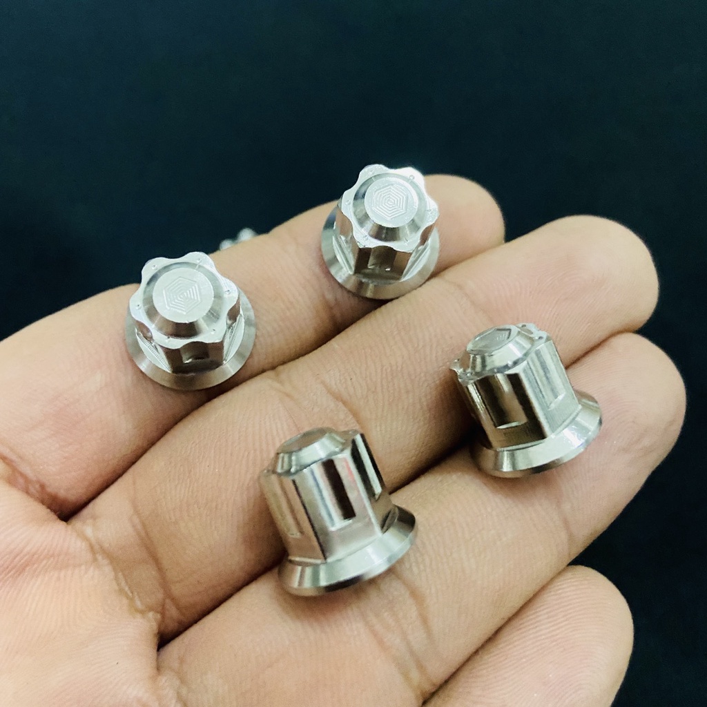 ỐC SALAYA 8LY ĐẦU BÍT GẮN NẮP ĐẦU BÒ TRANG TRÍ CHO XE SIRIUS,JUPITER,FUTURE 125,WAVE 125 SÁNG BÓNG
