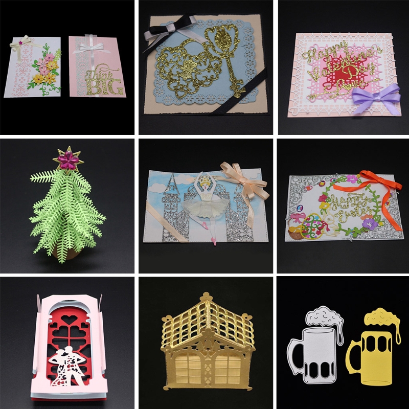 Khuôn cắt giấy kim loại hình trái tim tình yêu Valentine