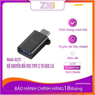 Bộ chuyển đổi otg zmi al272 type c to usb 3.0| bảo hành 18 tháng