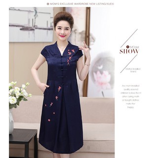 VÁY LỤA CHO MẸ BMT 59 ( HÀNG CÓ SẴN )