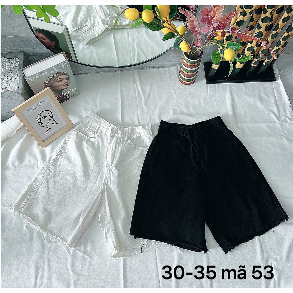 [TCshopjean Bigsize] Quần Short Ngố Kaki Nữ Tua Gấu ĐEN TRẮNG Xịn VNXK Đẹp Cao Cấp ms 53