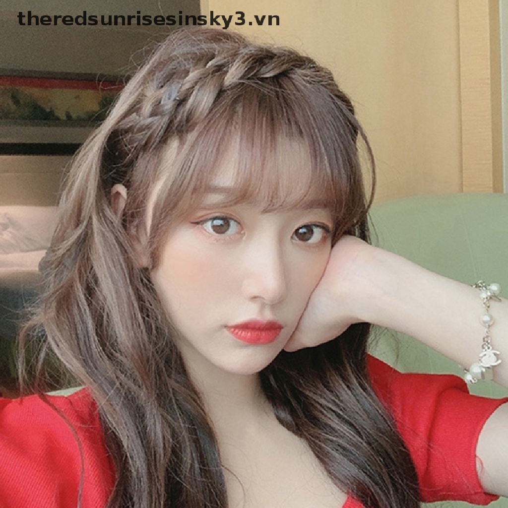 * Thời Trang Mới * * Băng Đô Cài Tóc Giả Thắt Bím Xương Cá Thủ Công Phong Cách Cổ Điển Dành Cho Bạn Nữ