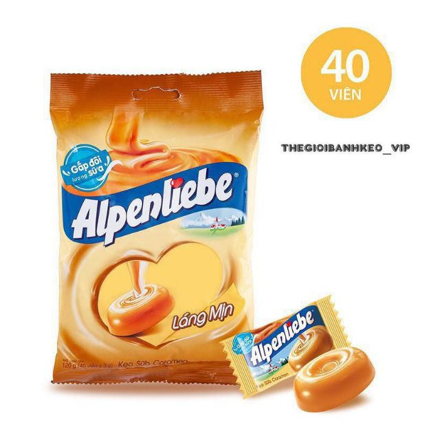 Kẹo Alpenliebe Caramen 120gr x 40 viên