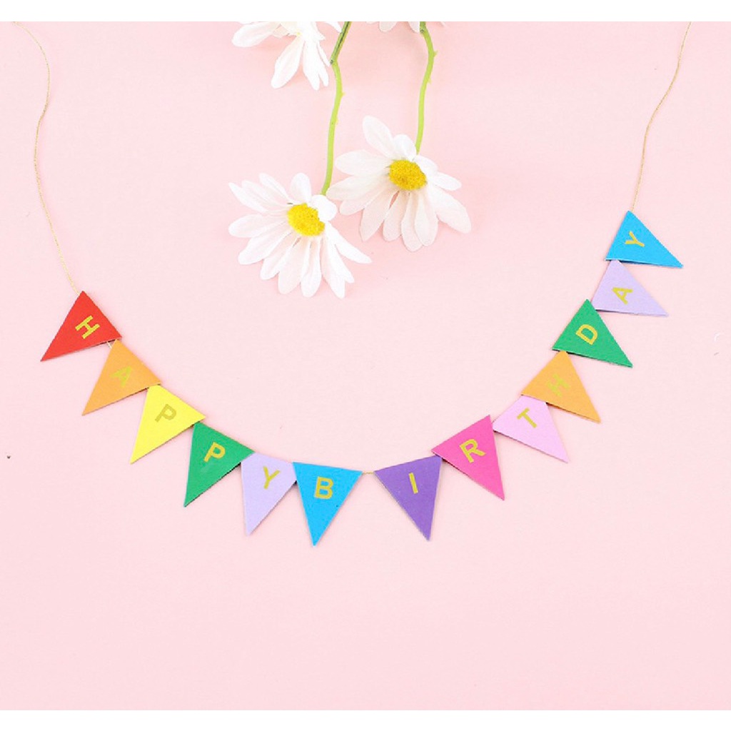 5 Dây tam giác HPBD sắc màu (9 màu)