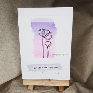 Thiệp vẽ tay handmade xinh xắn - Mã B