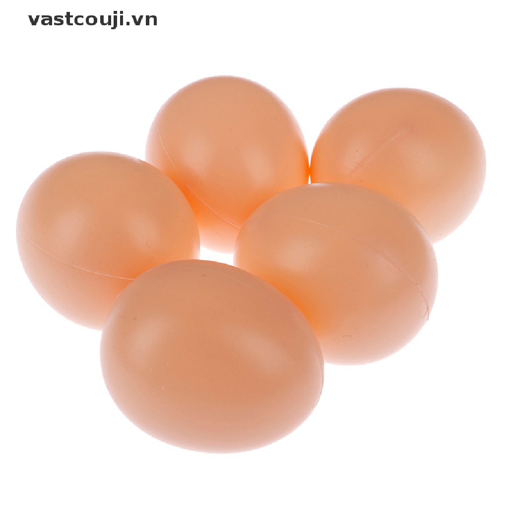 Set 5 Quả Trứng Gà Giả Bằng Nhựa Trang Trí Tiệc