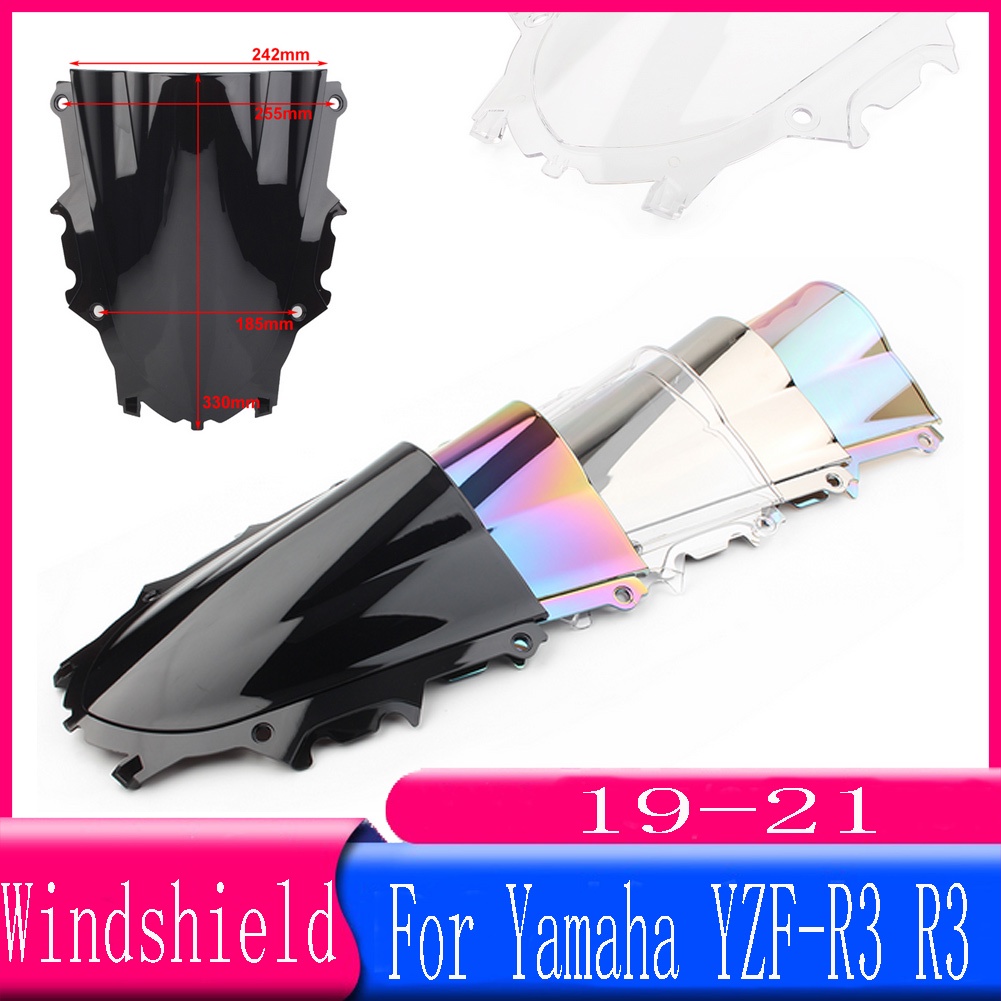Kính Chắn Gió Bằng Nhựa ABS Cho Yamaha YZF R3 R25 2019 2020 2021