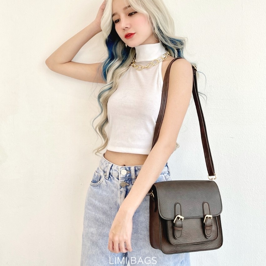 Túi Đeo Chéo Nữ Mini Vintage Da đi chơi thời trang Ulzzang dễ thương cá tính nhỏ xinh Hàn Quốc STU Limi bags