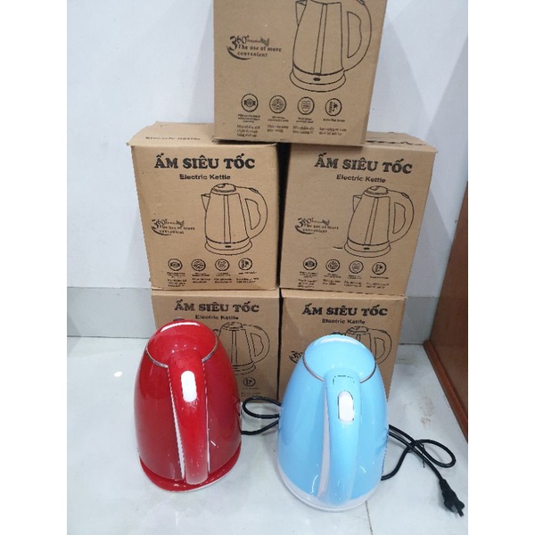 ( siêu rẻ ) Ấm siêu tốc Electric kettle 2 lớp 1,8 lít