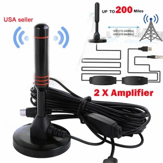 Ăng Ten Khuếch Đại Kỹ Thuật Số Phạm Vi 200m Chất Lượng Cao Cho TV HD / UHF
