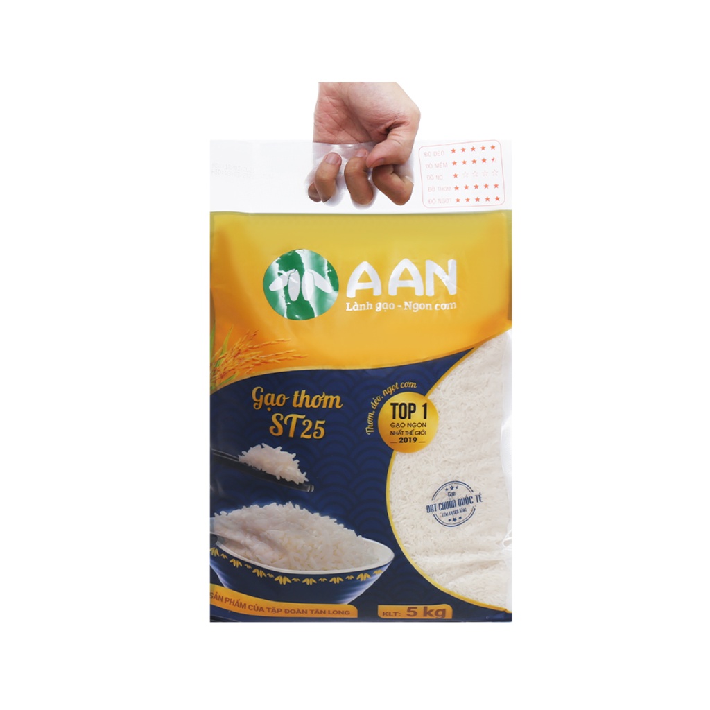 Gạo thơm A An ST25  – Gạo đặc sản Sóc Trăng nổi tiếng