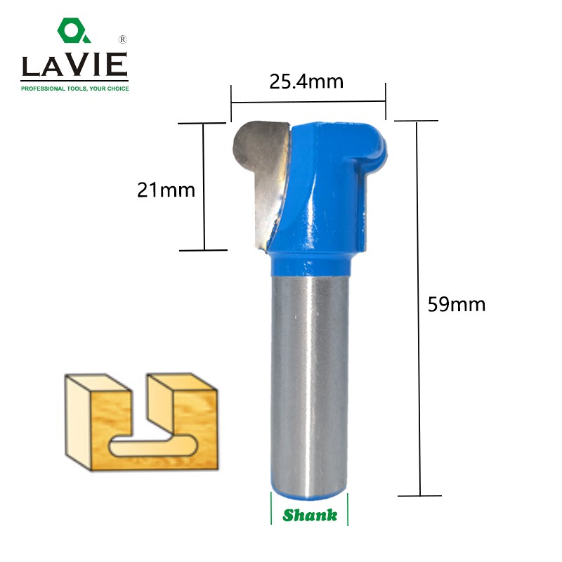 Lavie Mũi Phay Gỗ Hai Ngón Tay 12mm 1 / 2 "Mc03190