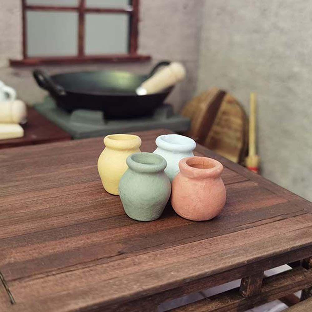 Lọ Hoa Sứ Mini Trang Trí Nhà Búp Bê Thu Nhỏ 1: 12