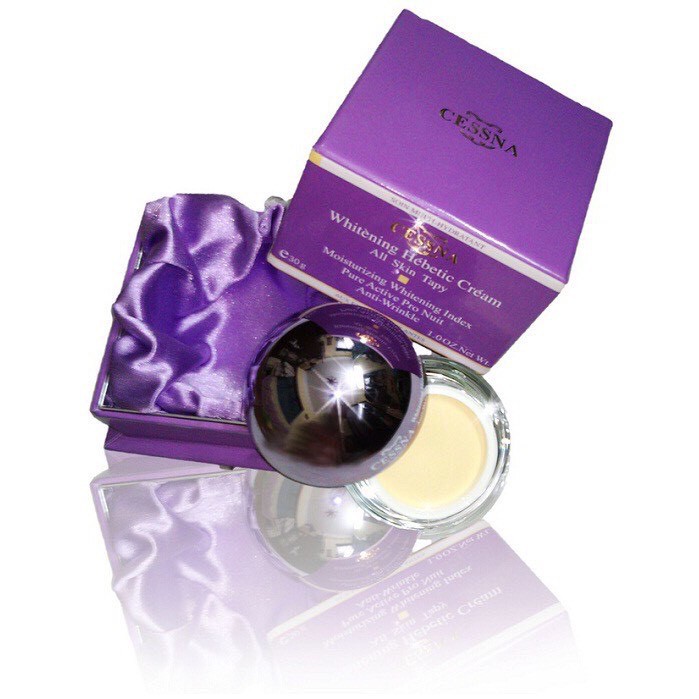 Kem Cessna Whitening Hebetic Cream All Skin trắng da, dưỡng ẩm, chống nhăn