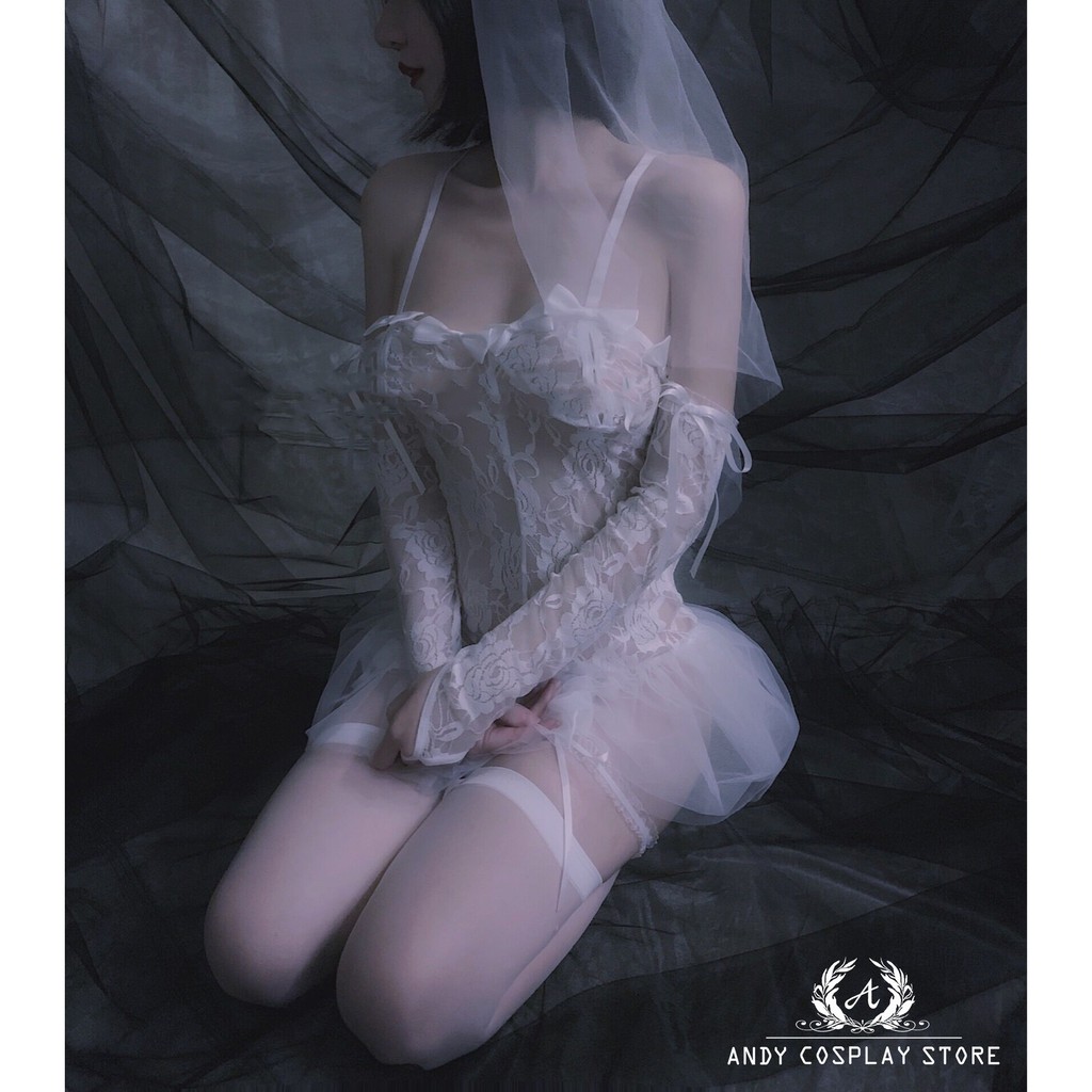 [CÓ SẴN] Set bra underwear white bride - sexy cute 40 | BigBuy360 - bigbuy360.vn