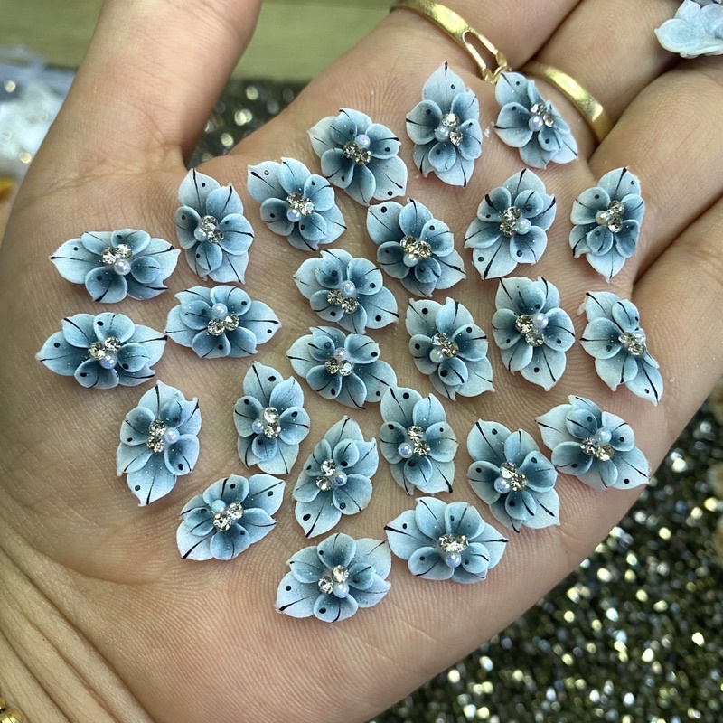 Hoa bột nail hoa tay mẫu mới