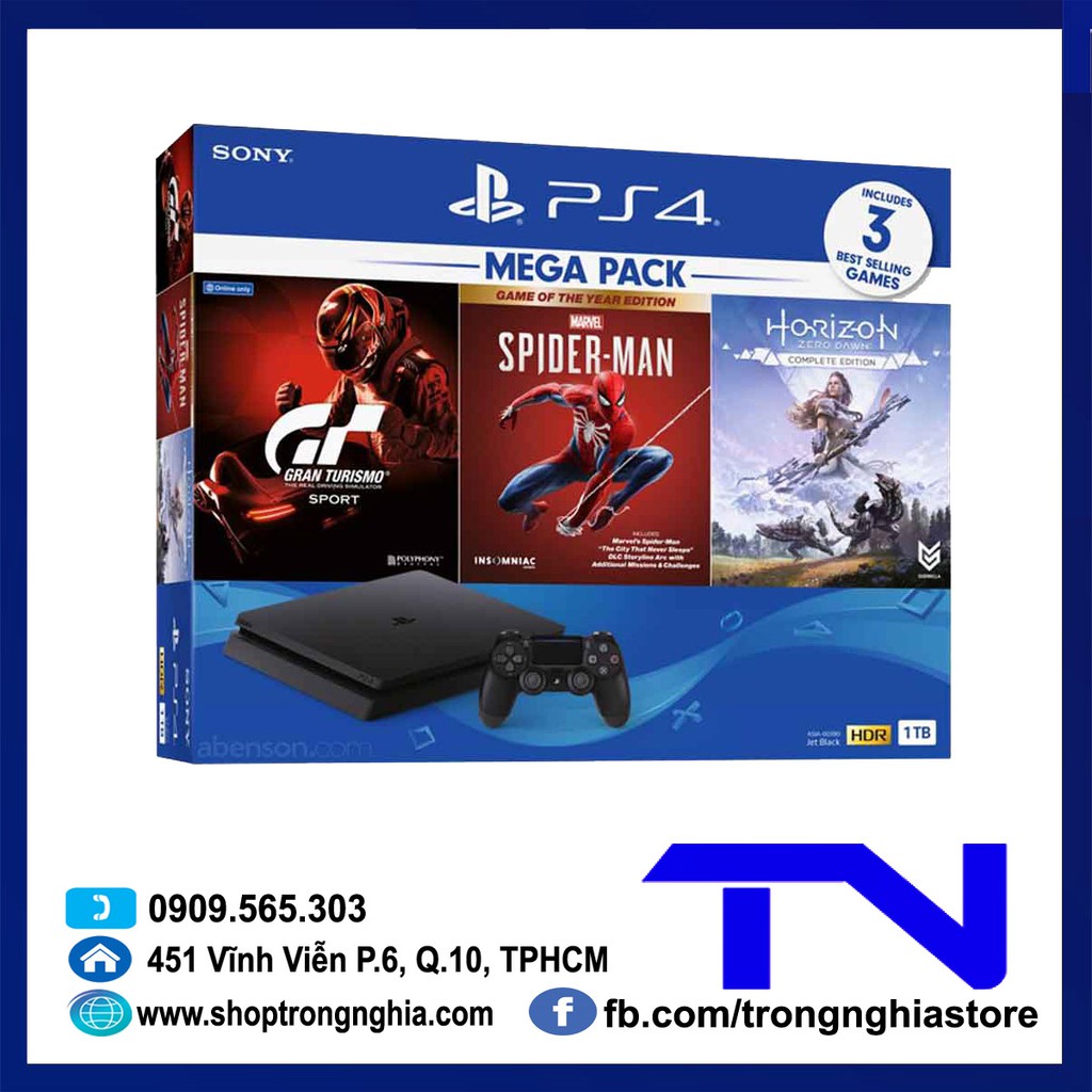 [Mã ELHAMS5 giảm 6% đơn 300K] Máy PS4 Slim 2218B Mega pack 3 - Hàng chính hãng Sony bảo hành 12 tháng