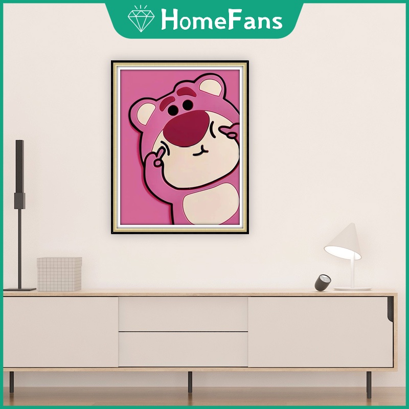 Bộ Tranh Đính Đá 5D Tự Làm Kích Thước 30x40cm / 40x50cm Họa Tiết Dễ Thương Dùng Để Trang Trí Nhà Cửa