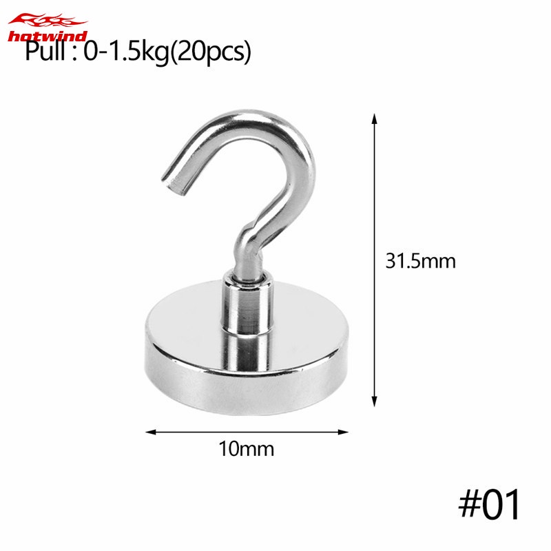 Hw Set 20 Móc Nam Châm Treo Đồ Tiện Lợi