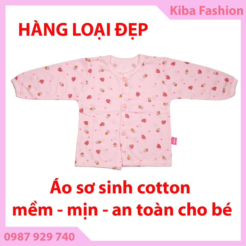 Áo Dài Tay in hình cho bé trai bé gái sơ sinh từ 3-6kg ( hình in theo lô hàng)