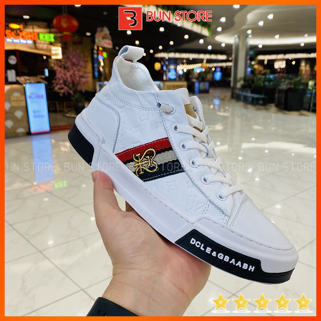 Giày Nam cao cấp Bun Store - Giày da Nam đẹp Sneaker thời trang sang xịn G5002