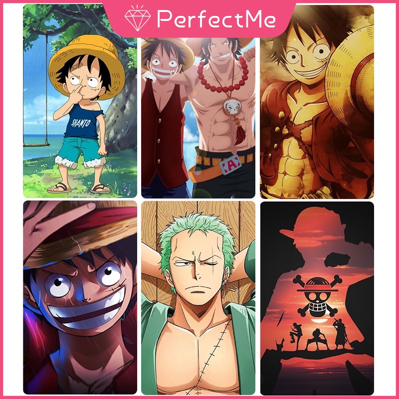 Tranh đính đá họa tiết hoạt hình One Piece độc đáo kích thước 30x40cm trang trí nhà cửa