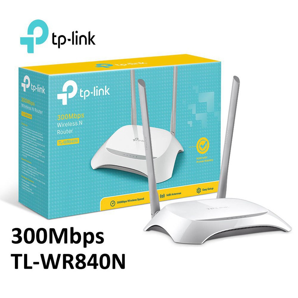 Bộ Định Tuyến Wifi Tốc Độ 300Mbps TP-Link TL-WR840N - Hàng Chính Hãng - Bảo Hành 24 Tháng