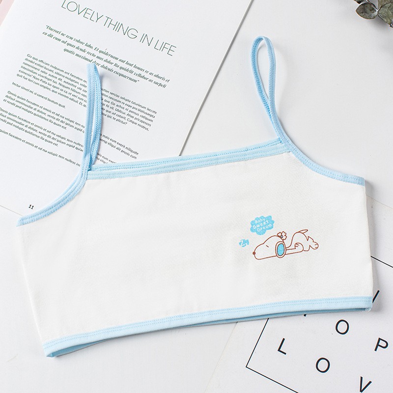 Áo lót học sinh cotton không mút 2 dây thoáng mát