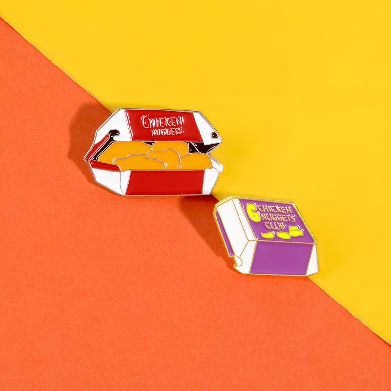 Ghim cài áo hình thức ăn nhanh thời trang cho bé