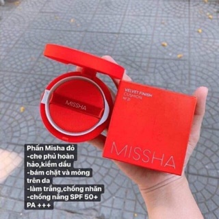 Phấn nước Missha đỏ