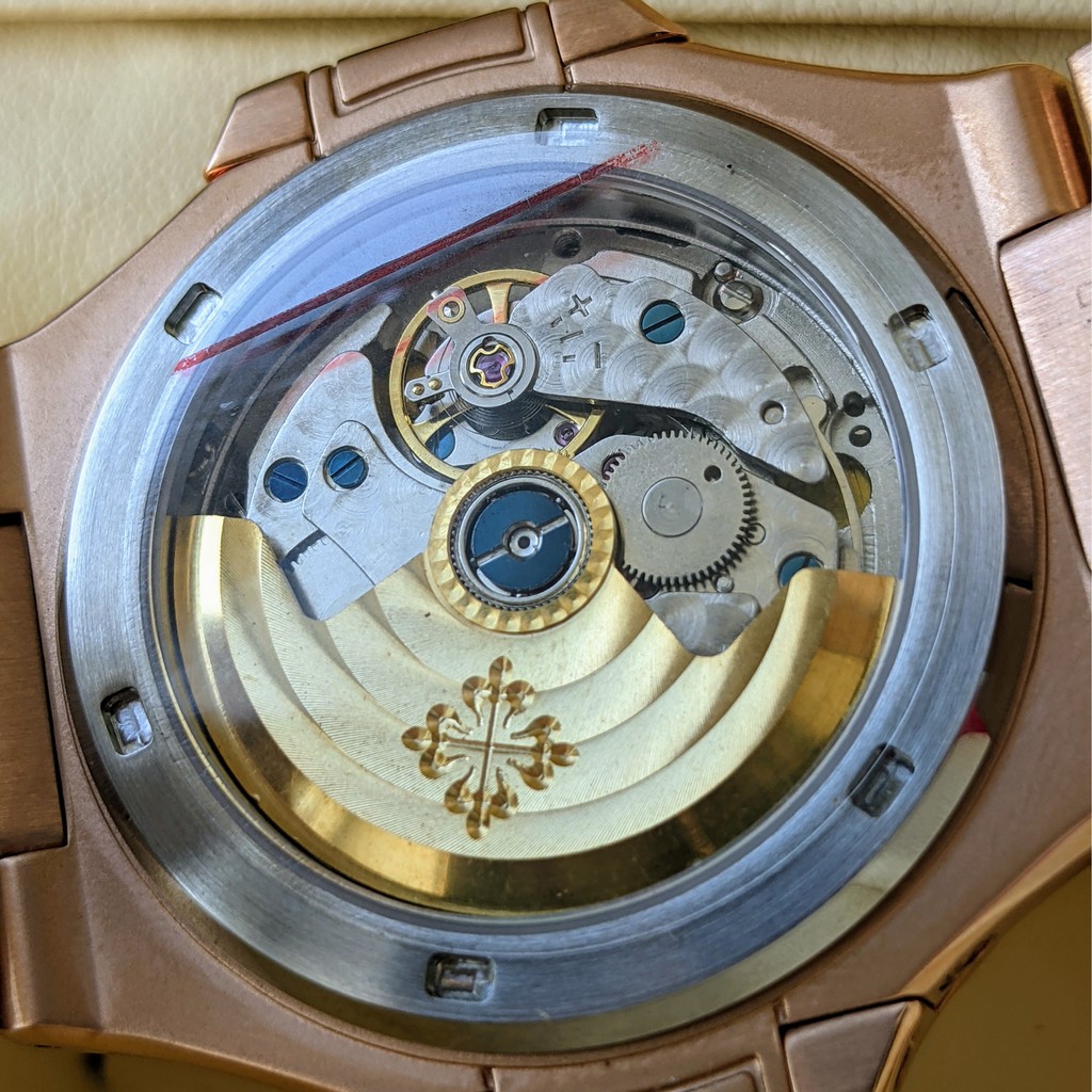 Đồng Hồ Nam Patek Philippe Geneve Sun and Moon Dây Kim Loại Máy Lộ Cơ Cao Cấp, Bảo Hành 24 Tháng