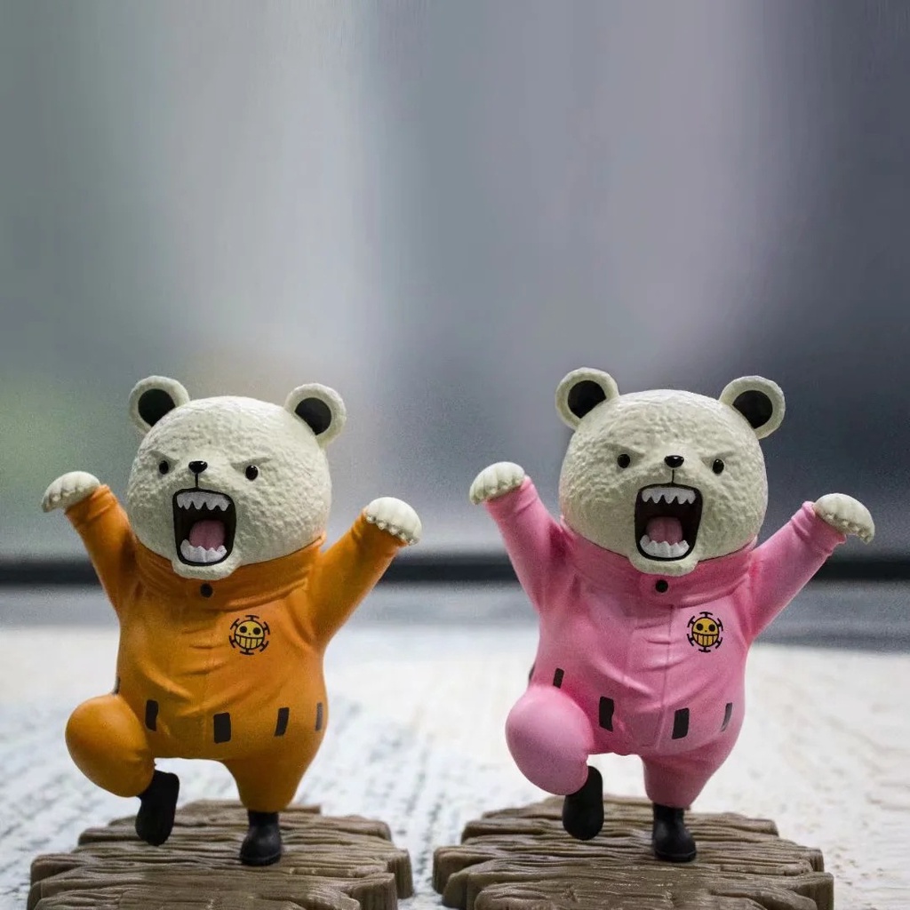 Mô Hình Chú Gấu Kung Fu Đứng Được Trong One Piece QU55 Dùng Trang Trí Văn Phòng