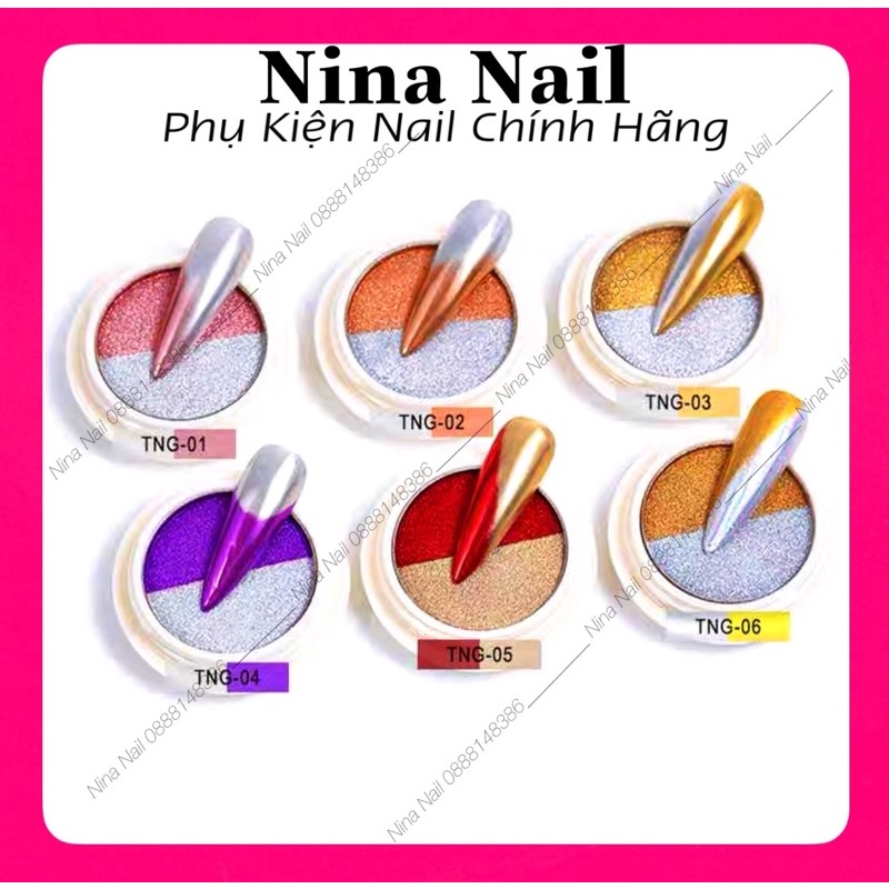 Tráng Gương Ombre Trang Trí Móng Tay Nghệ Thuật