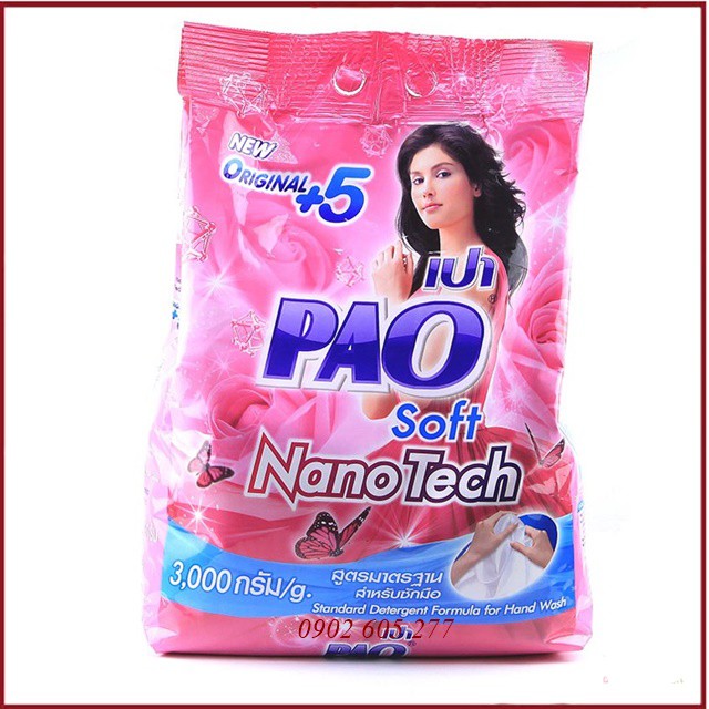 [hàng chính hãng]Bột giặt Pao Thái Lan 5kg