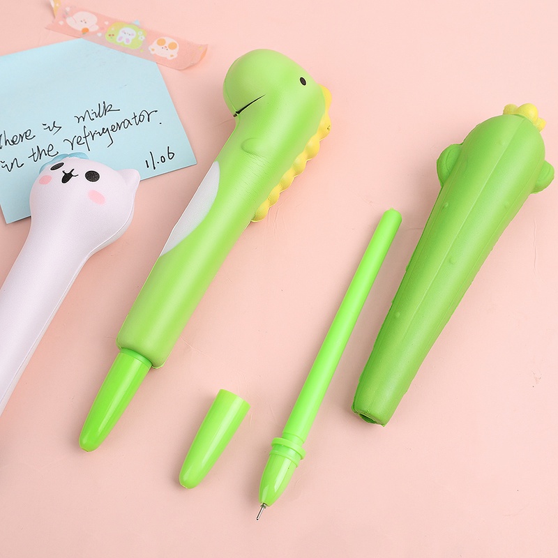 Bút Bọt Biển Hình Dấu Chân Mèo Và Xương Rồng Dễ Thương Giảm Căng Thẳng 0.5mm