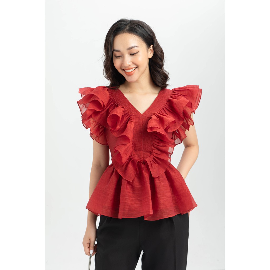 Áo lụa cánh tiên nữ IVY moda MS 16B8498