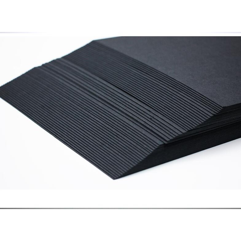 [CÓ SẴN] Khổ Vuông - 10 tờ giấy đen 260gsm, khổ 21x21 làm Scrapbook Handmade