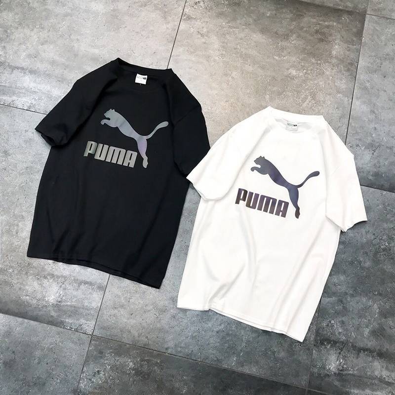 Áo thun  cao cấp in hình phản quang 7 màu PUMA cực đẹp siêu chất, hàng tận xưởng chất thun cootton đẹp
