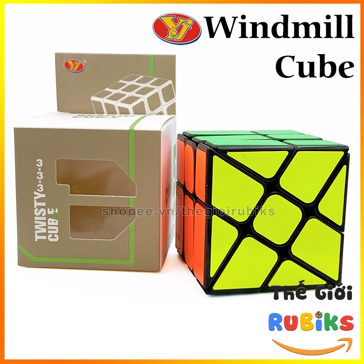 Rubik Windmill 3x3 Magic Cube YJ Viền Đen - Rubic Biến Thể 6 Mặt.