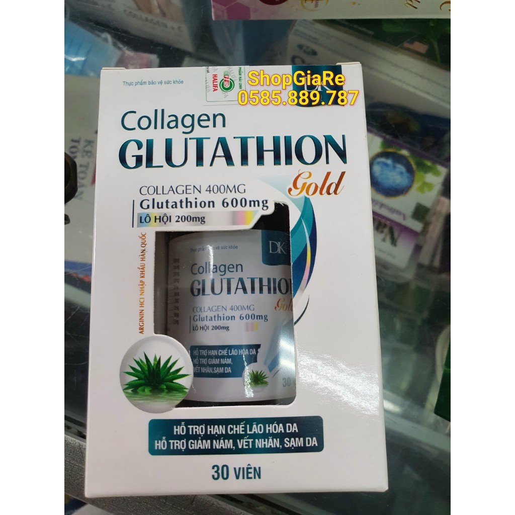 Collagen Glutathione gold cung cấp đổ ẩm cho da, làm đẹp da sáng da nám da vàng da chỗng lão hoá da