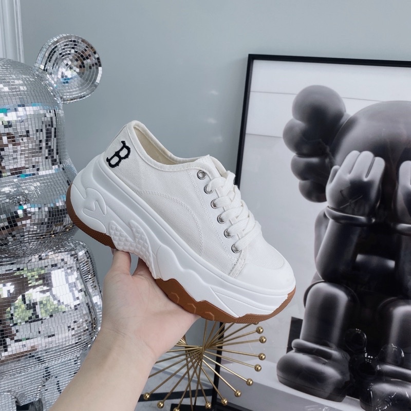 Giày thể thao NY viền chỉ đế nâu basic fullbox