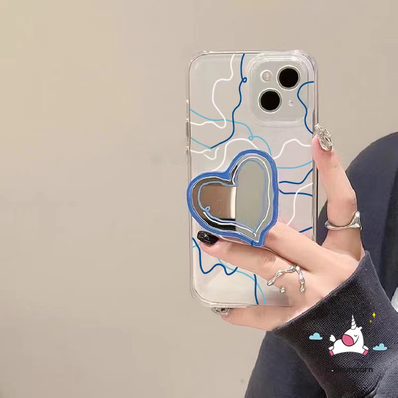 Giá Đỡ Điện Thoại Dạng Nhẫn Hình Trái Tim Phong Cách Hàn Quốc