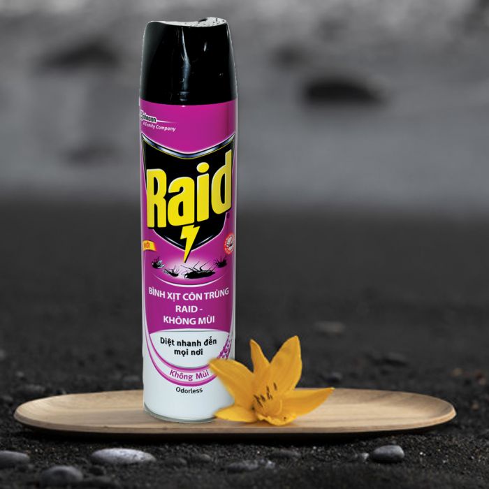 Bình xịt côn trùng Raid chai 600ml