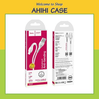 Cáp hoco x37 hỗ trợ sạc nhanh 2.4a max cho điện thoại cổng lightning, type c, micro