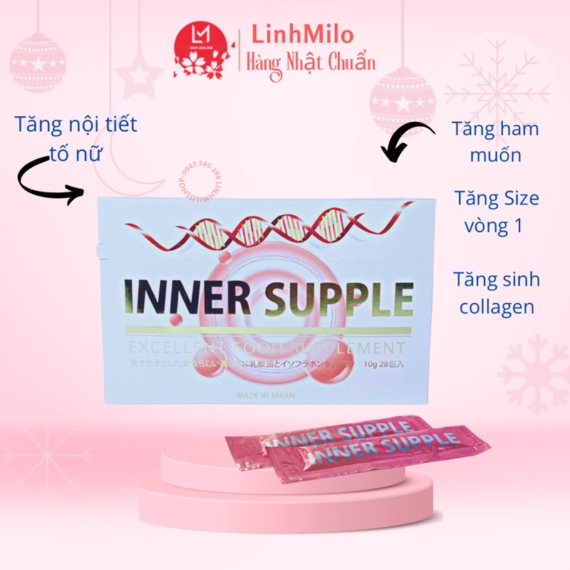 Nước uống INNER SUPPLE Tăng nội tiết tố nữ 28 ngày Nhật Bản