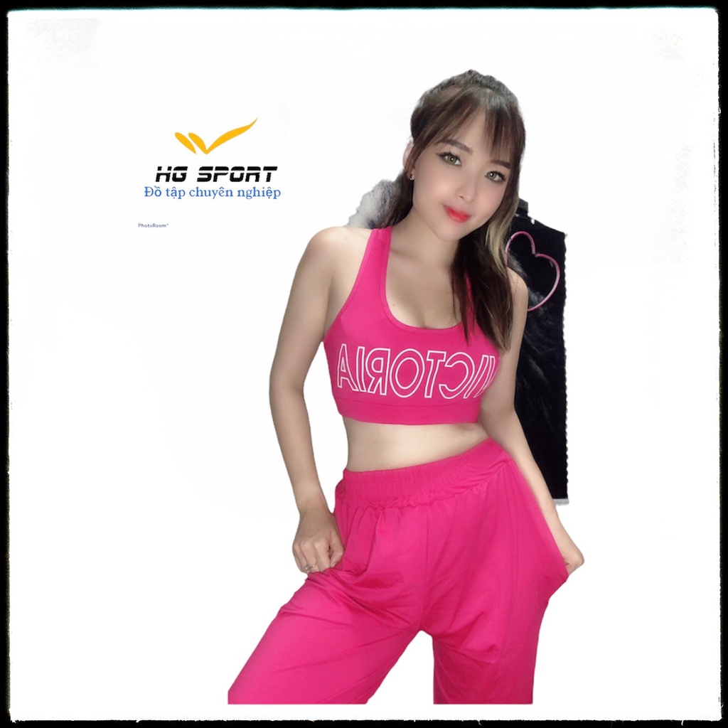 Đồ Tập Yoga Bộ Đồ Tập  Zumba, Quần Tập Jogger Áo Bra kèm mút SD02