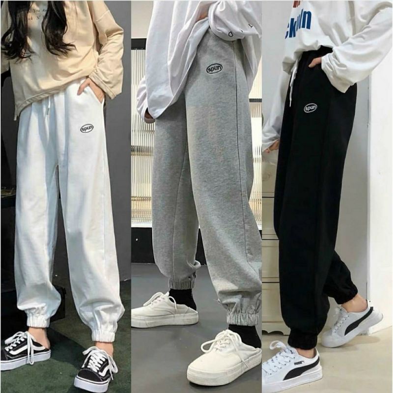 Quần boom thêu unisex nam nữ