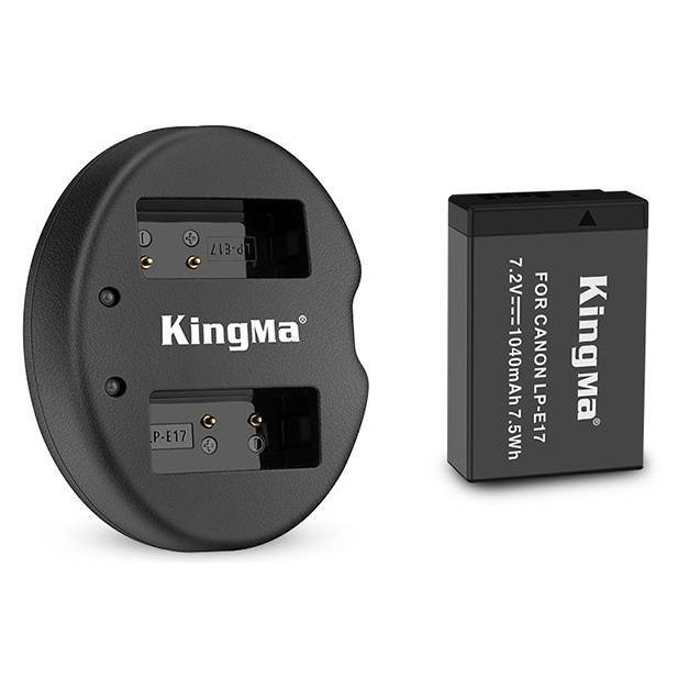 Combo 2 pin 1 sạc đôi Kingma LP-E17